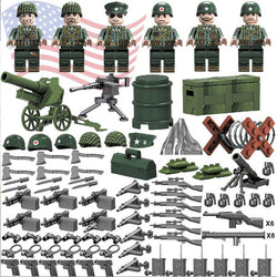 Blocos de construção montados pelos militares da Segunda Guerra Mundial