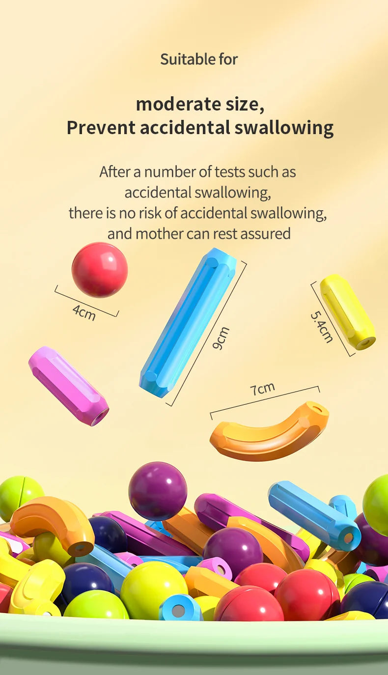 Blocos de construção de vara magnética magnética, conjunto de blocos de construção, brinquedos para crianças, brinquedos educativos Montessori para presente de crianças